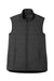 Devon & Jones DG706 Mens New Classics Charleston Hybrid Full Zip Vest Black Melange/Black Flat Front