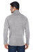 Devon & Jones DG792 Mens Bristol Sweater Fleece 1/4 Zip Sweatshirt Grey Back