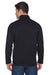 Devon & Jones DG792 Mens Bristol Sweater Fleece 1/4 Zip Sweatshirt Black Back