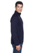 Devon & Jones DG792 Mens Bristol Sweater Fleece 1/4 Zip Sweatshirt Navy Blue Side