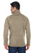 Devon & Jones DG792 Mens Bristol Sweater Fleece 1/4 Zip Sweatshirt Khaki Brown Back