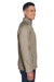Devon & Jones DG793 Mens Bristol Full Zip Sweater Fleece Jacket Khaki Brown Side
