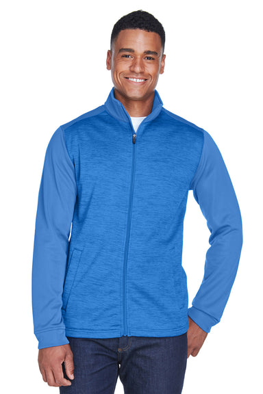 Devon & Jones DG796 Mens Newbury Fleece Full Zip Sweatshirt French Blue Front