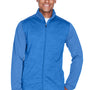 Devon & Jones Mens Newbury Fleece Full Zip Sweatshirt - French Blue