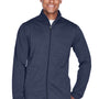 Devon & Jones Mens Newbury Fleece Full Zip Sweatshirt - Navy Blue