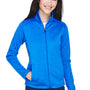 Devon & Jones Womens Newbury Fleece Full Zip Sweatshirt - French Blue
