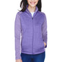 Devon & Jones Womens Newbury Fleece Full Zip Sweatshirt - Grape Purple
