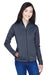 Devon & Jones DG796W Womens Newbury Fleece Full Zip Sweatshirt Navy Blue Front