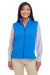 Devon & Jones DG797W Womens Newbury Full Zip Fleece Vest French Blue Front