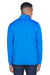 Devon & Jones DG798 Mens Newbury Fleece 1/4 Zip Sweatshirt French Blue Back