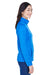Devon & Jones DG798W Womens Newbury Fleece 1/4 Zip Sweatshirt French Blue Side