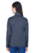 Devon & Jones DG798W Womens Newbury Fleece 1/4 Zip Sweatshirt Navy Blue Back