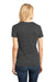 District DM104L Womens Perfect Weight Short Sleeve Crewneck T-Shirt Charcoal Grey Back