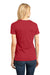 District DM104L Womens Perfect Weight Short Sleeve Crewneck T-Shirt Red Back