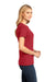 District DM104L Womens Perfect Weight Short Sleeve Crewneck T-Shirt Red Side