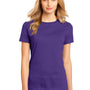 District Womens Perfect Weight Short Sleeve Crewneck T-Shirt - Purple