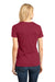 District DM104L Womens Perfect Weight Short Sleeve Crewneck T-Shirt Sangria Red Back