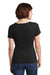District DM106L Womens Perfect Weight Short Sleeve Scoop Neck T-Shirt Black Back