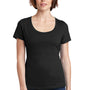 District Womens Perfect Weight Short Sleeve Scoop Neck T-Shirt - Jet Black - Closeout