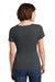 District DM106L Womens Perfect Weight Short Sleeve Scoop Neck T-Shirt Charcoal Grey Back