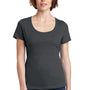 District Womens Perfect Weight Short Sleeve Scoop Neck T-Shirt - Charcoal Grey - Closeout