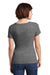District DM106L Womens Perfect Weight Short Sleeve Scoop Neck T-Shirt Heather Nickel Grey Back