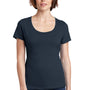 District Womens Perfect Weight Short Sleeve Scoop Neck T-Shirt - New Navy Blue - Closeout