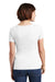 District DM106L Womens Perfect Weight Short Sleeve Scoop Neck T-Shirt White Back
