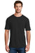 District DM108 Mens Perfect Blend Short Sleeve Crewneck T-Shirt Black Front