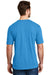 District DM108 Mens Perfect Blend Short Sleeve Crewneck T-Shirt Heather Turquoise Blue Back
