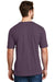District DM108 Mens Perfect Blend Short Sleeve Crewneck T-Shirt Heather Eggplant Purple Back