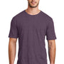 District Mens Perfect Blend Short Sleeve Crewneck T-Shirt - Heather Eggplant Purple