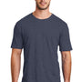 District Mens Perfect Blend Short Sleeve Crewneck T-Shirt - Heather Navy Blue
