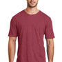 District Mens Perfect Blend Short Sleeve Crewneck T-Shirt - Heather Red