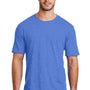 District Mens Perfect Blend Short Sleeve Crewneck T-Shirt - Heather Royal Blue