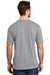 District DM108 Mens Perfect Blend Short Sleeve Crewneck T-Shirt Heather Light Grey Back