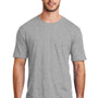 District Mens Perfect Blend Short Sleeve Crewneck T-Shirt - Heather Light Grey
