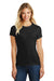 District DM108L Womens Perfect Blend Short Sleeve Crewneck T-Shirt Black Front