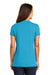 District DM1170L Womens Perfect Weight Short Sleeve V-Neck T-Shirt Turquoise Blue Back