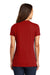 District DM1170L Womens Perfect Weight Short Sleeve V-Neck T-Shirt Red Back