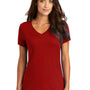 District Womens Perfect Weight Short Sleeve V-Neck T-Shirt - Classic Red