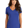 District Womens Perfect Weight Short Sleeve V-Neck T-Shirt - Deep Royal Blue
