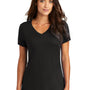 District Womens Perfect Weight Short Sleeve V-Neck T-Shirt - Jet Black