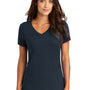 District Womens Perfect Weight Short Sleeve V-Neck T-Shirt - New Navy Blue