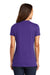 District DM1170L Womens Perfect Weight Short Sleeve V-Neck T-Shirt Purple Back