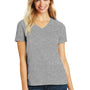 District Womens Perfect Blend Short Sleeve V-Neck T-Shirt - Heather Light Grey