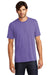 District DM130 Mens Perfect Tri Short Sleeve Crewneck T-Shirt Purple Frost Front