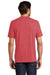 District DM130 Mens Perfect Tri Short Sleeve Crewneck T-Shirt Red Frost Back