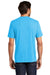 District DM130 Mens Perfect Tri Short Sleeve Crewneck T-Shirt Turquoise Blue Frost Back