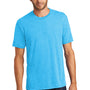 District Mens Perfect Tri Short Sleeve Crewneck T-Shirt - Turquoise Blue Frost
